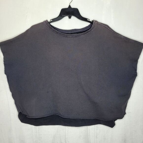 Frank & Eileen Gray Caplet Pullover Sweater One Size - Picture 2 of 5